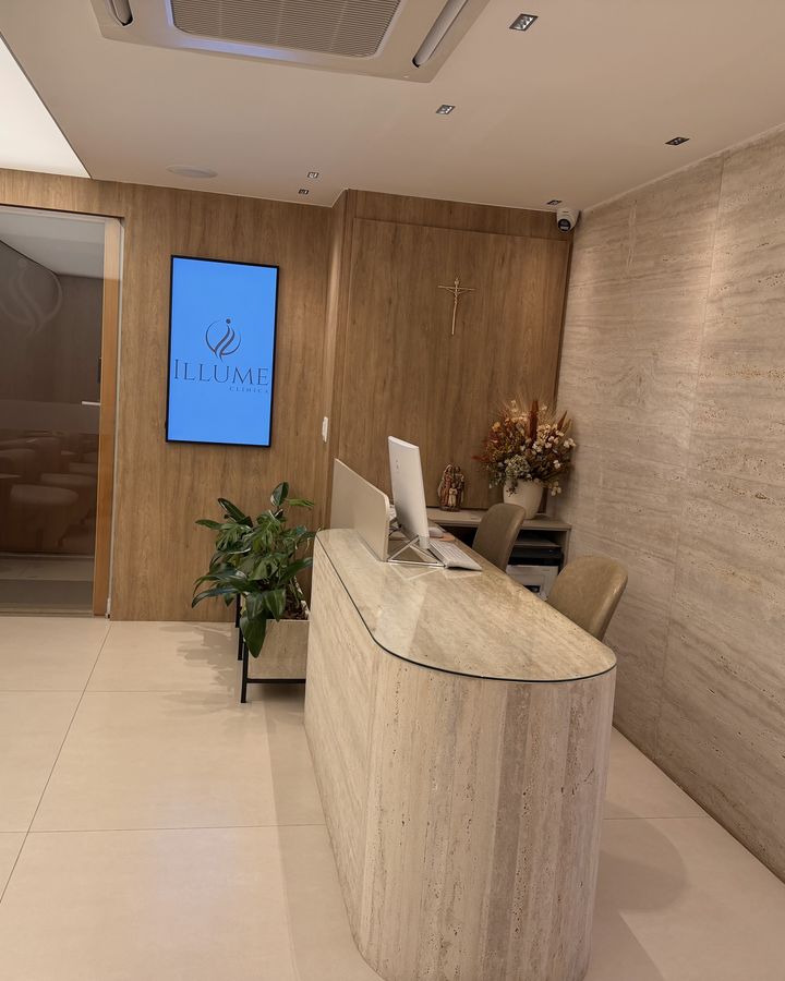 Recepção da Illume Clínica